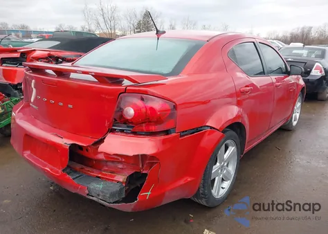 2013 Dodge Avenger Se из США, поврежденный, VIN 1C3CDZAB9DN665207